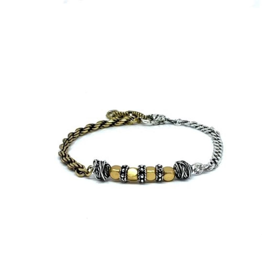 Bracciale groumette e cubi d’argento 925 Giacomo Burroni