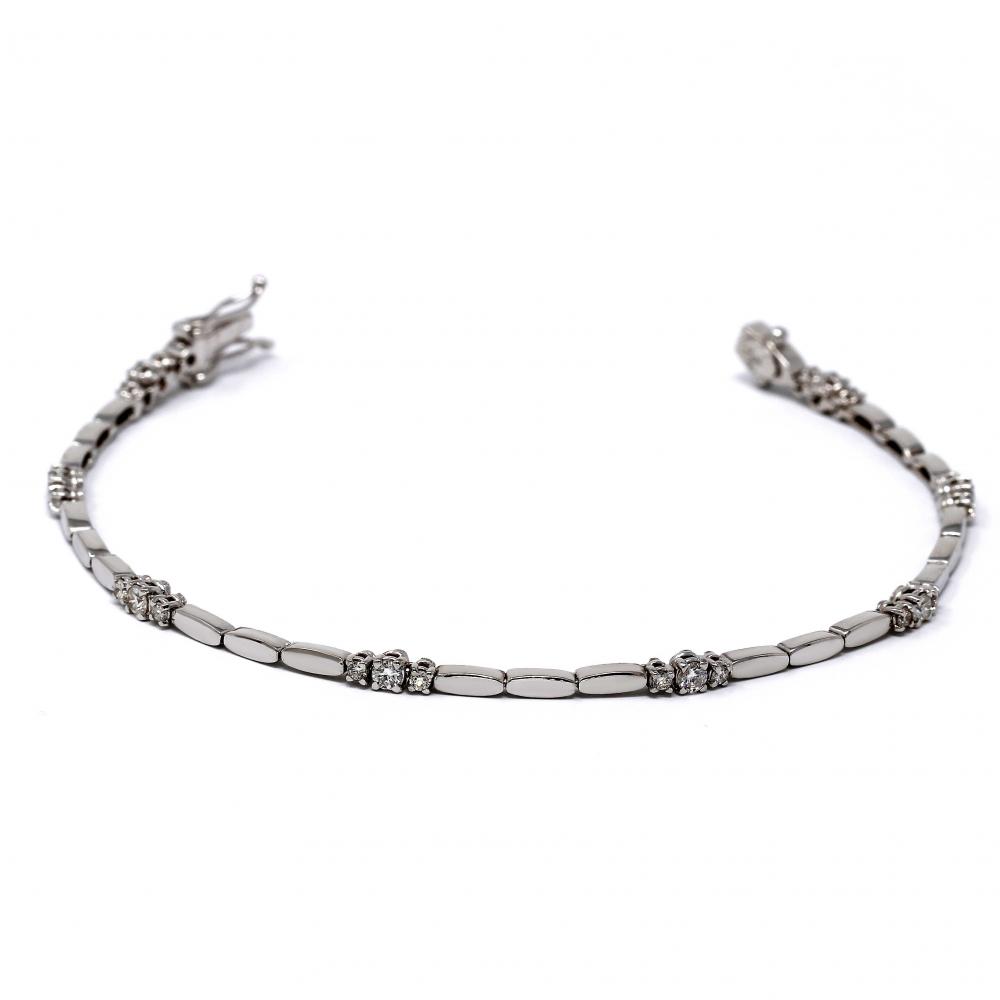 Bracciale con Diamanti Semirigido CT 0.84