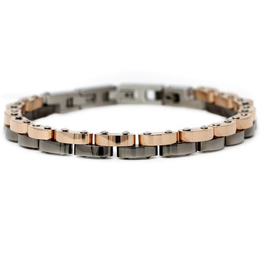 Bracciale Uomo Bikkembergs Brunito e Dorato