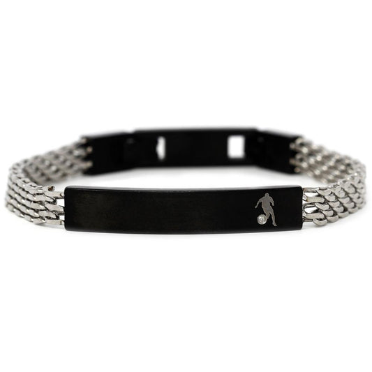 Bracciale Uomo Maglia Milano con Diamante CT 0.01