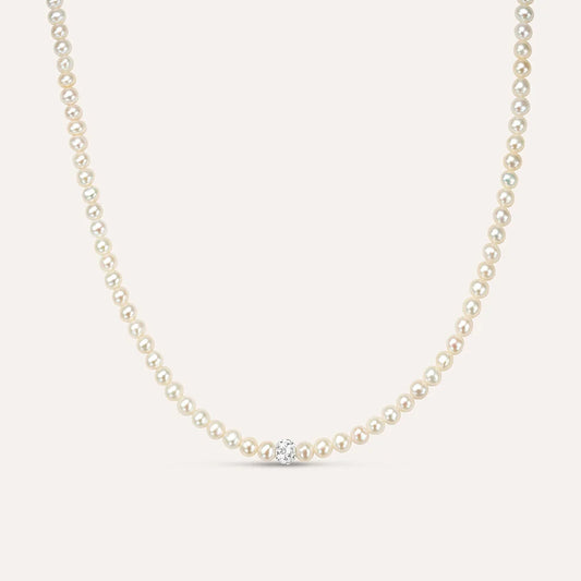 Collana Gabrielle Oro Bianco Perla D'Acqua Dolce Stroili Ref. 1413457