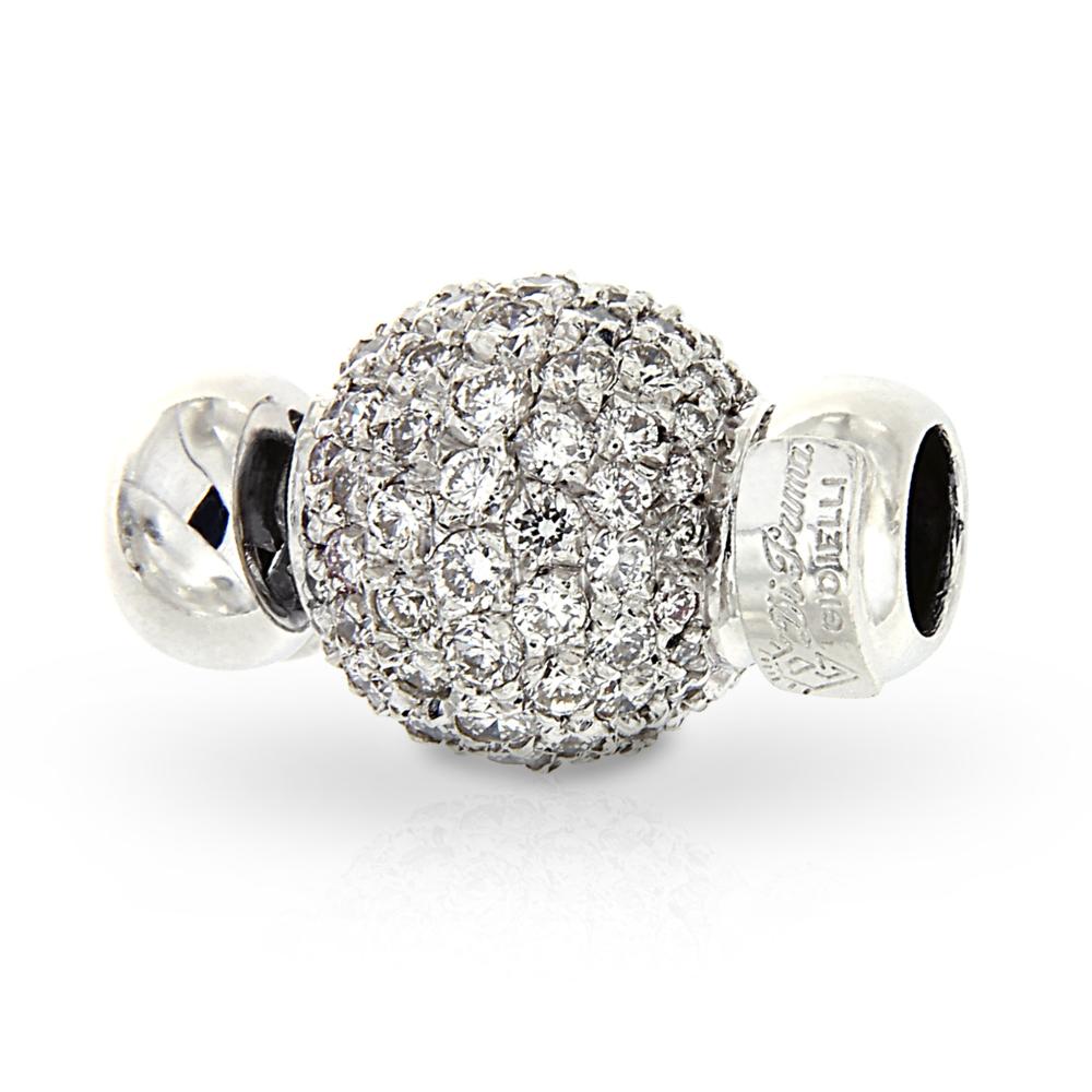 Chiusura in Oro Bianco con Diamanti CT 0.72