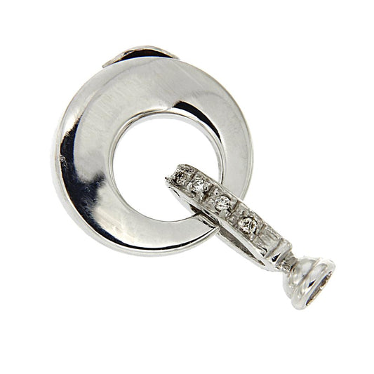 Chiusura in Oro Bianco e Diamanti CT 0.04