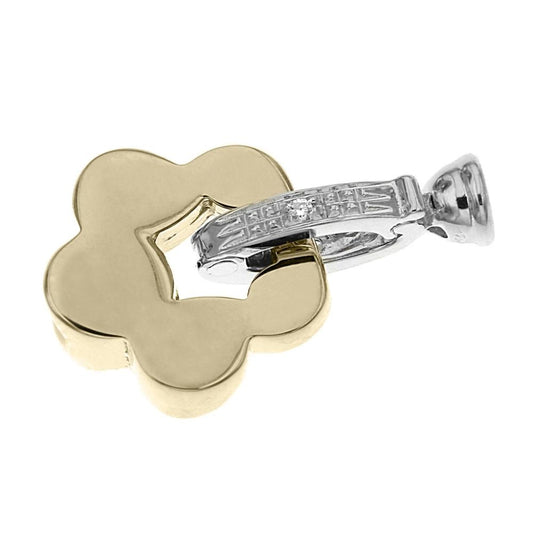 Chiusura in Oro Rosa e Bianco con Diamanti CT 0.01