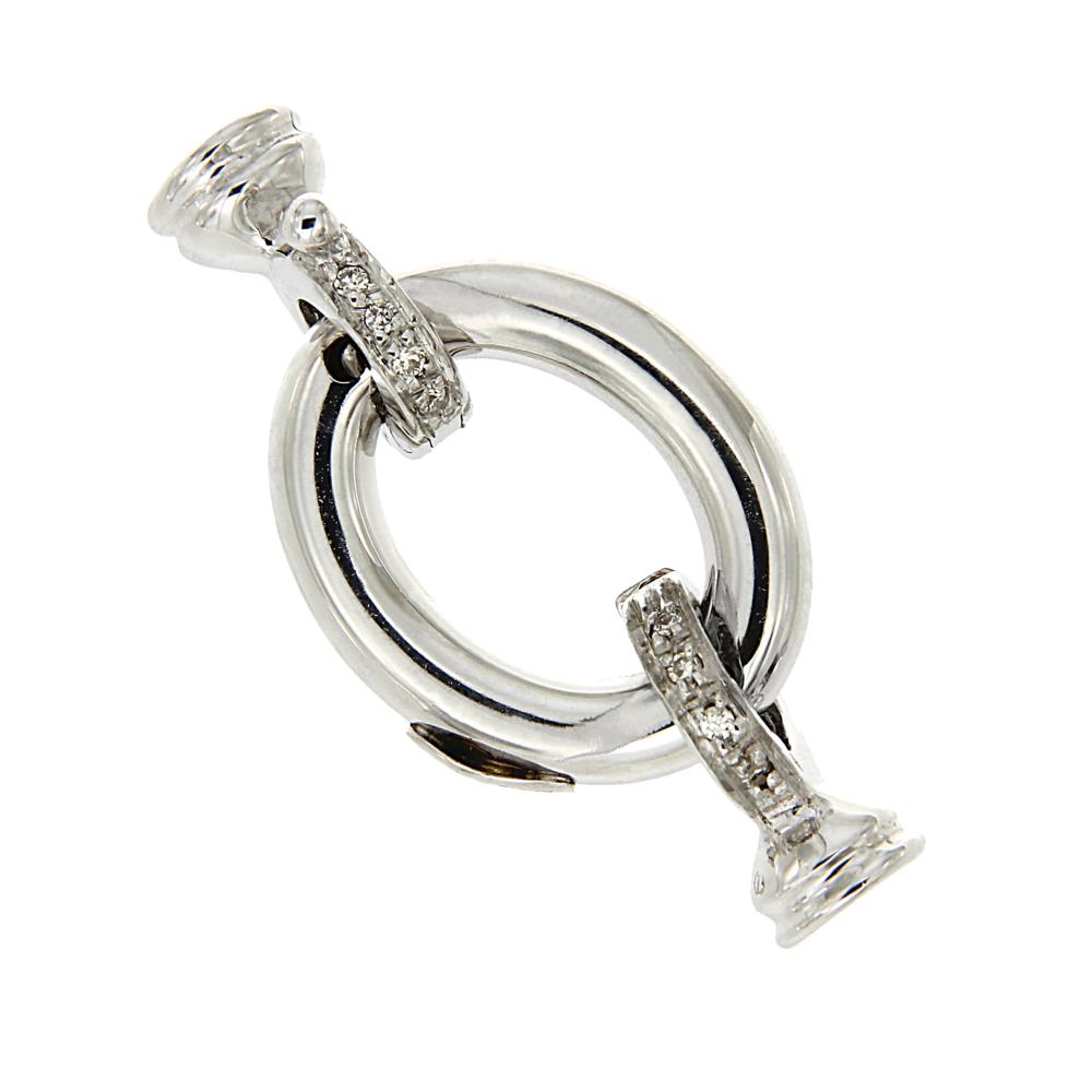 Chiusura per Fili con 8 Diamanti CT 0.06