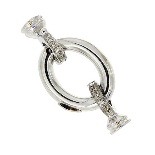 Chiusura per Fili con 8 Diamanti CT 0.06