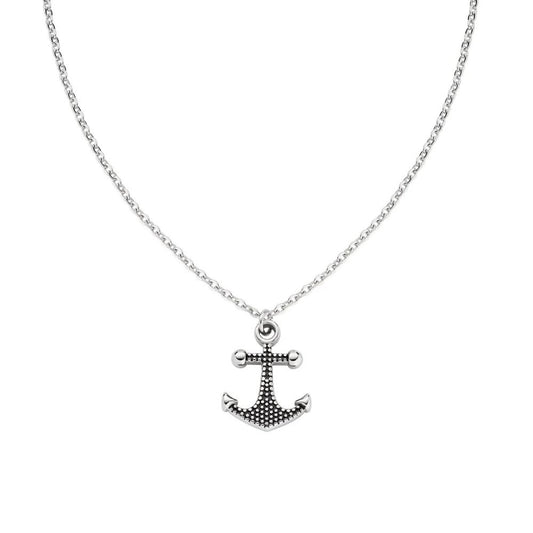 Collana Ancora in Acciaio e Smalto Ref. ACCL100