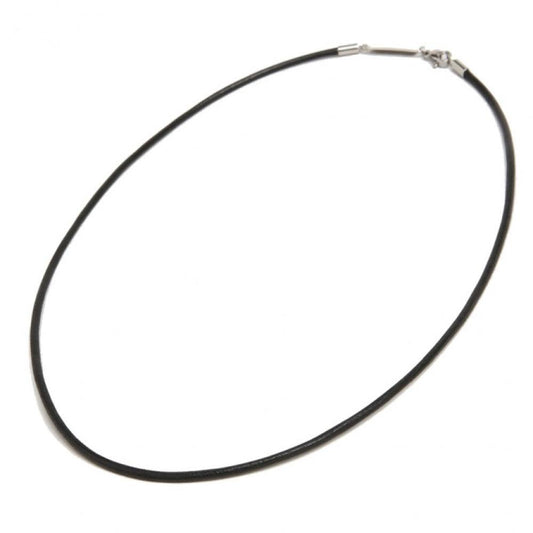 COLLANA BIKKEMBERGS IN PELLE CERATA CON TARGHETTA