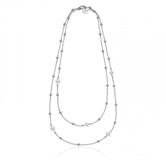 Collana di catena e perle naturali UNOAERRE