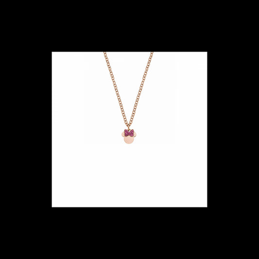 Collana DISNEY Minnie Mouse in Acciaio e cristalli
