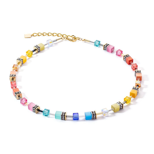Collana geocube iconic classic multicolor oro