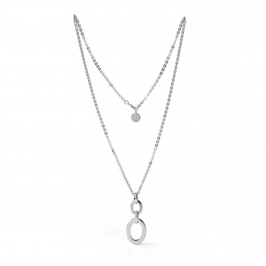 Collana in bronzo argentato