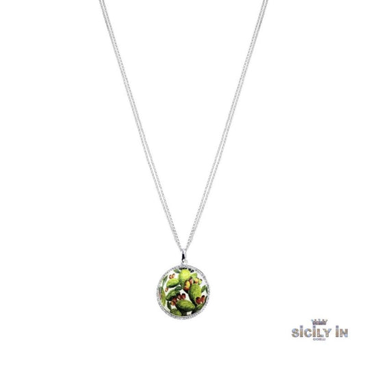 COLLANA IN METALLO ANALLERGICO CON 1 CHARM I FICHI D'INDIA - CL130