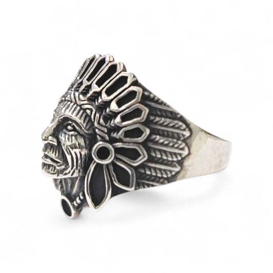 Anello Indiano in Argento 925 mis 34