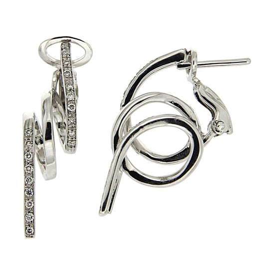 Orecchini in Oro Bianco e Diamanti CT 0.25