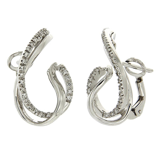 Orecchini in Oro Bianco e Diamanti CT 0.33