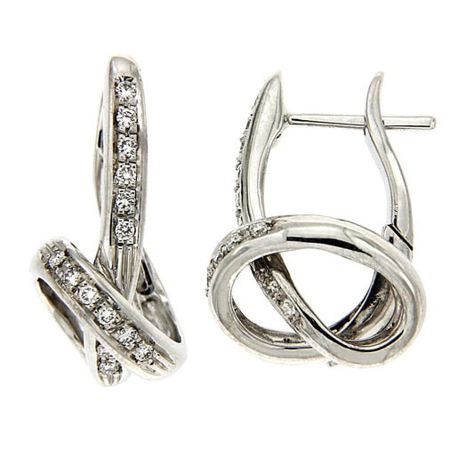 Orecchini Stilizzati con Diamanti CT 0.36