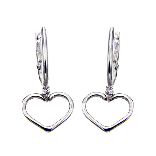 Orecchini con Diamanti Cuore CT 0.02
