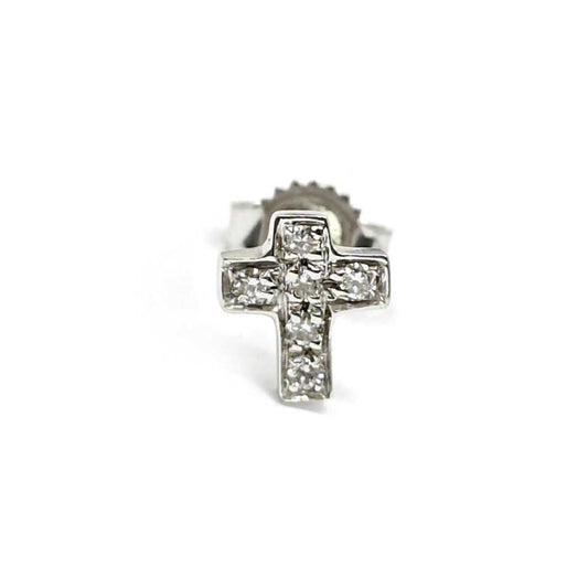 Orecchino Croce con Diamanti CT 0.06