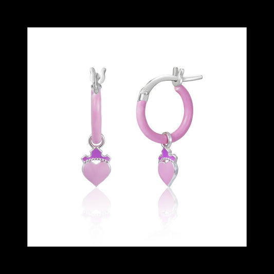 Orecchini disney cerchio cuore Ref.es00114sl