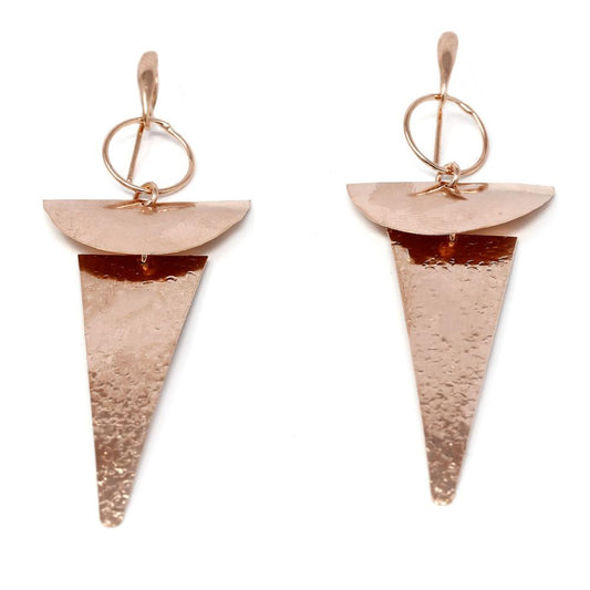 Orecchini Etrusco con Pendenti in Argento 925 Rosa