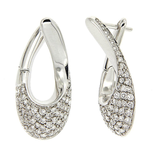 Orecchini Fantasia con 132 Diamanti CT 1.32