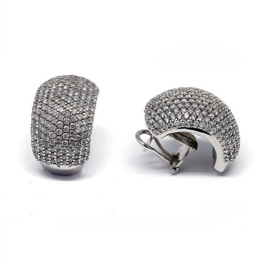 Orecchini Fascia con  406 Diamanti CT 7.30 VVS/IF F