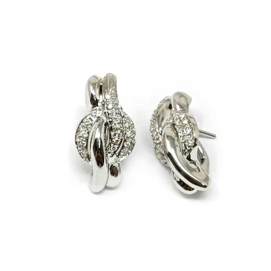 Orecchini Fiocco con Diamanti CT 0.40