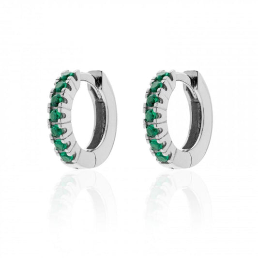 Orecchini in argento con zirconia cubica verde UNOAERRE 6022