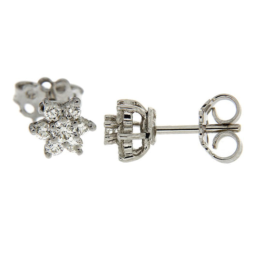 Orecchini Fiore con Diamanti CT 0.62