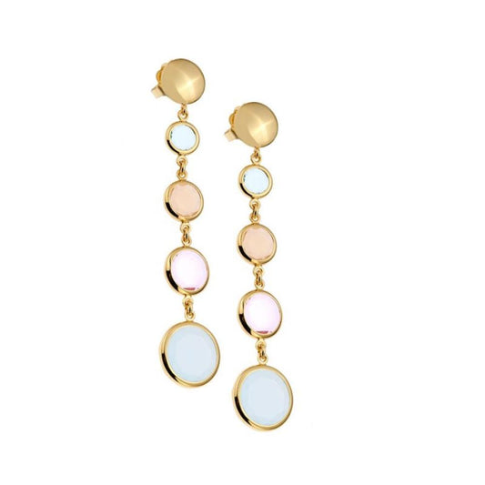 Orecchini pendenti Le Chicche con paste vitree multicolore