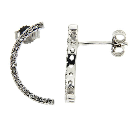 Orecchini Stilizzati con 26 Diamanti CT 0.33