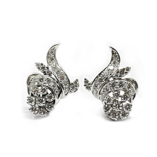 Orecchini Stilizzati con  Diamanti CT 3.78 VVS/IF F