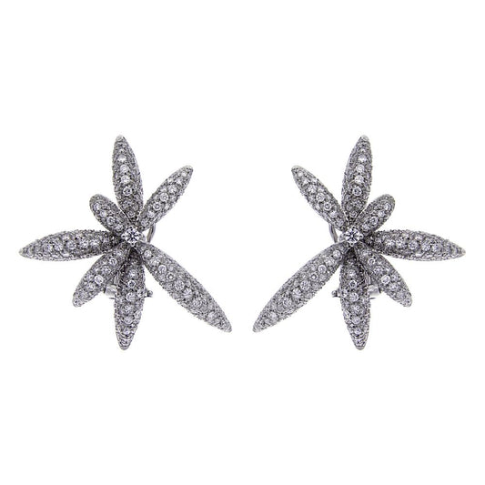 Orecchini Stilizzati con 606 Diamanti CT 6.18