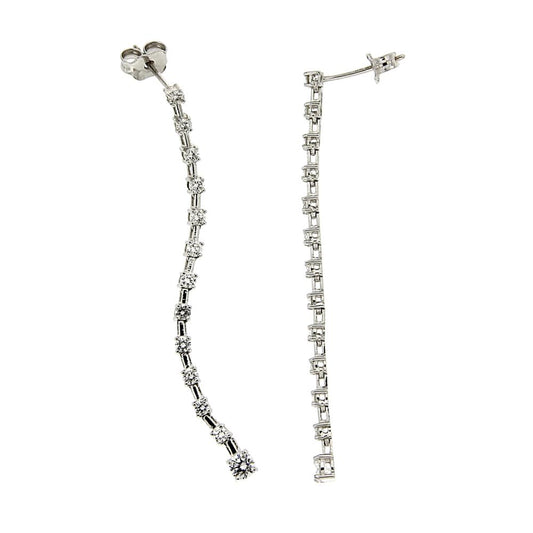 Orecchini Tennis con 26 Diamanti CT 1.01