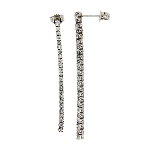 Orecchini Tennis con 56 Diamanti CT 0.56