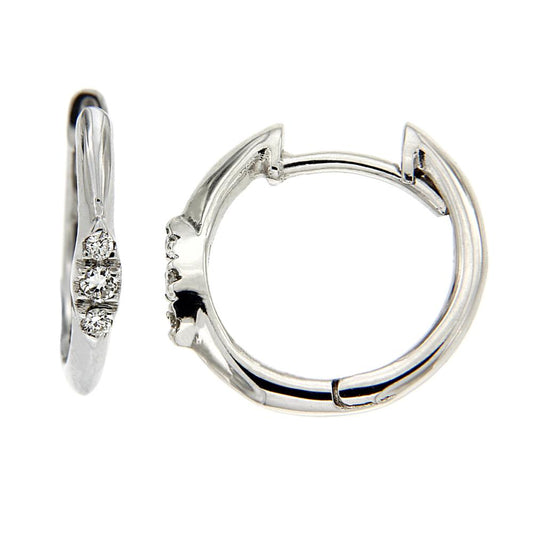Orecchini Trilogy a Cerchio con Diamanti CT 0.08