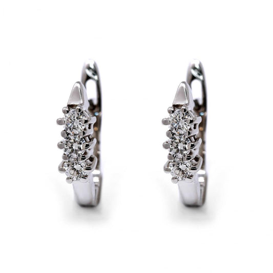 Orecchini Trilogy a Monachella con Diamanti CT 0.30