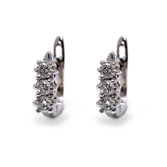 Orecchini Trilogy a monachella con Diamanti CT 0.48