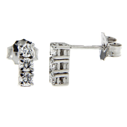 Orecchini Trilogy con 6 Diamanti CT 0.30