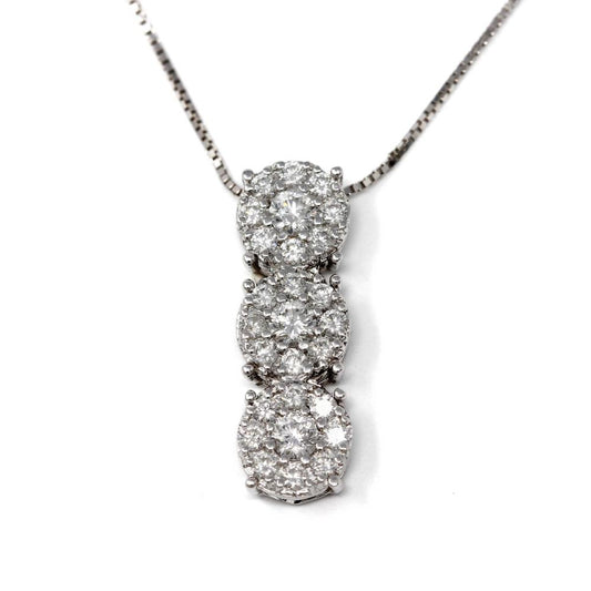 Orecchini Trilogy con Diamanti CT 0.65 Linea Cristal