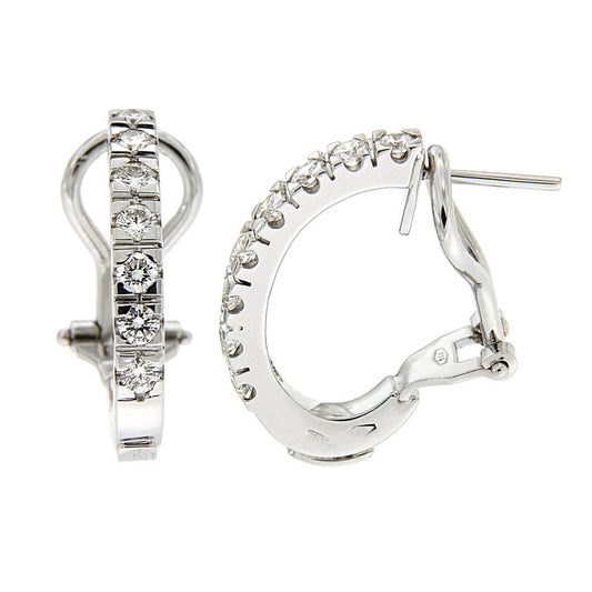 Orecchini Veretta con 16 Diamanti CT 1.00