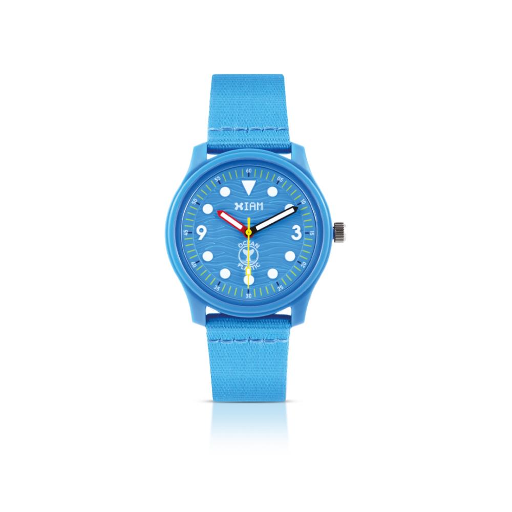 Orologio IAM in plastica riciclata cassa M – Cassa e cinturino turchese