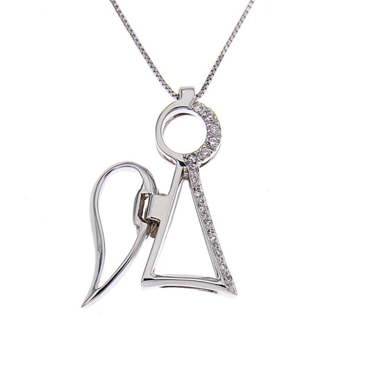 Pendente Angioletto con Diamanti CT 0.07