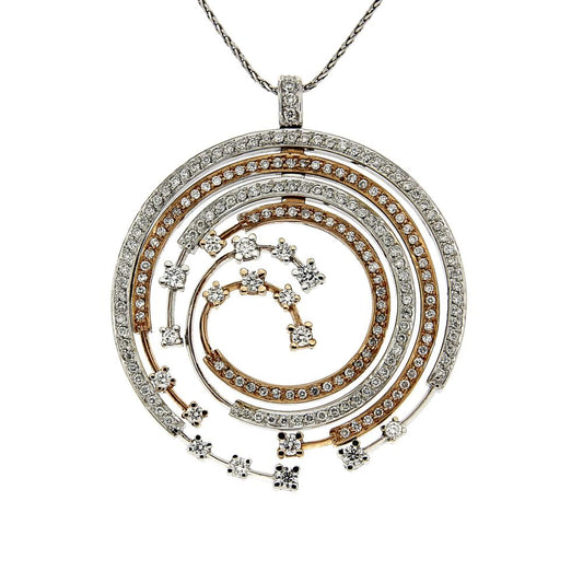 Pendente Bicolore con Diamanti CT 1.64