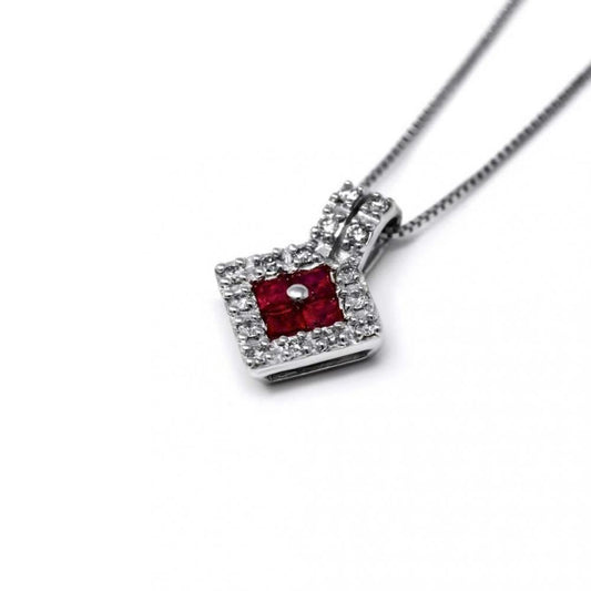 Pendente con Diamanti e Rubini