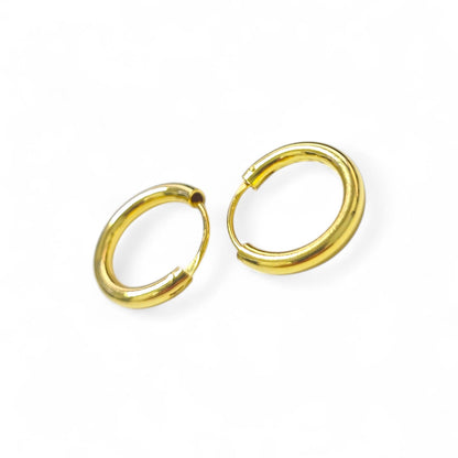 Orecchini a Cerchio in Argento 925 Dorato – Classici e Luminosi