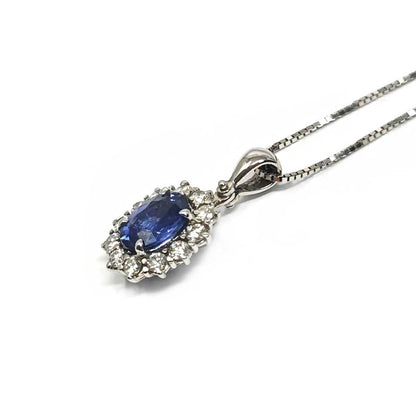 Pendente con Zaffiro CT 1.47 e Diamanti CT 0.42