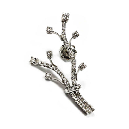 Orecchini Albero in Oro Bianco e Diamanti Collezione S. Dali