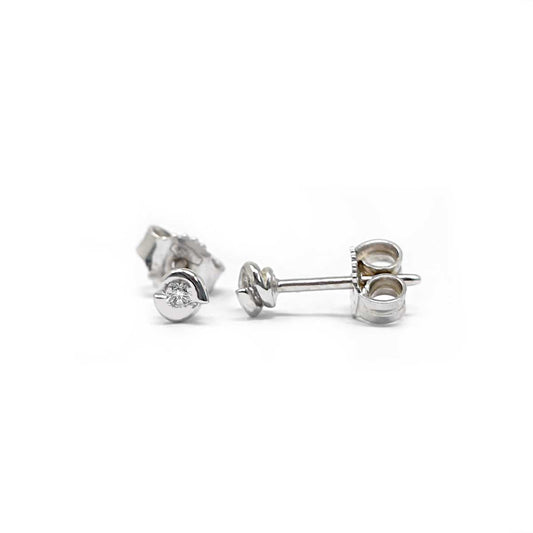 Orecchini Punto Luce con Diamanti CT 0.10